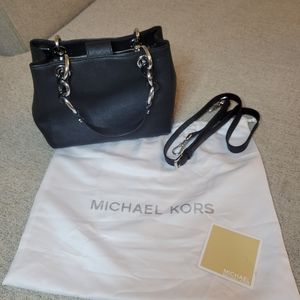Michael Kors Black Leather Satchel
